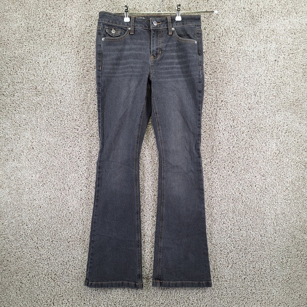 Lot of 2 No Boundaries Jeans & Pants Women's 4 Blue Brown Whiskered High Waisted